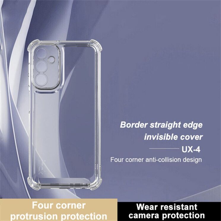 Силиконовый (TPU) чехол IMAK UX-4 Series для Samsung Galaxy A25 (A256) - Transparent: фото 5 из 13