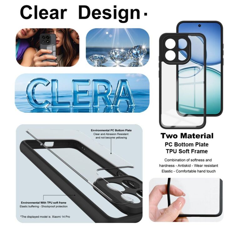 Силиконовый (TPU) чехол IMAK UX-9A Series для Xiaomi 15T - Black: фото 7 из 11