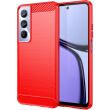 Силиконовый (TPU) чехол MOFI Carbon Fiber для Realme C65 - Red (353905R)