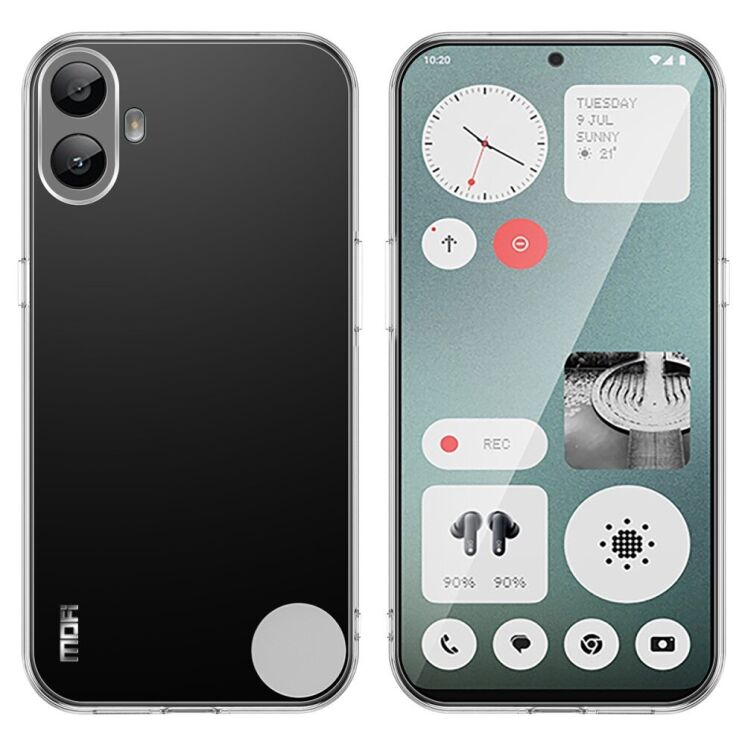 Силиконовый (TPU) чехол MOFI Thin Guard для Nothing CMF Phone 1 - Transparent: фото 2 из 11