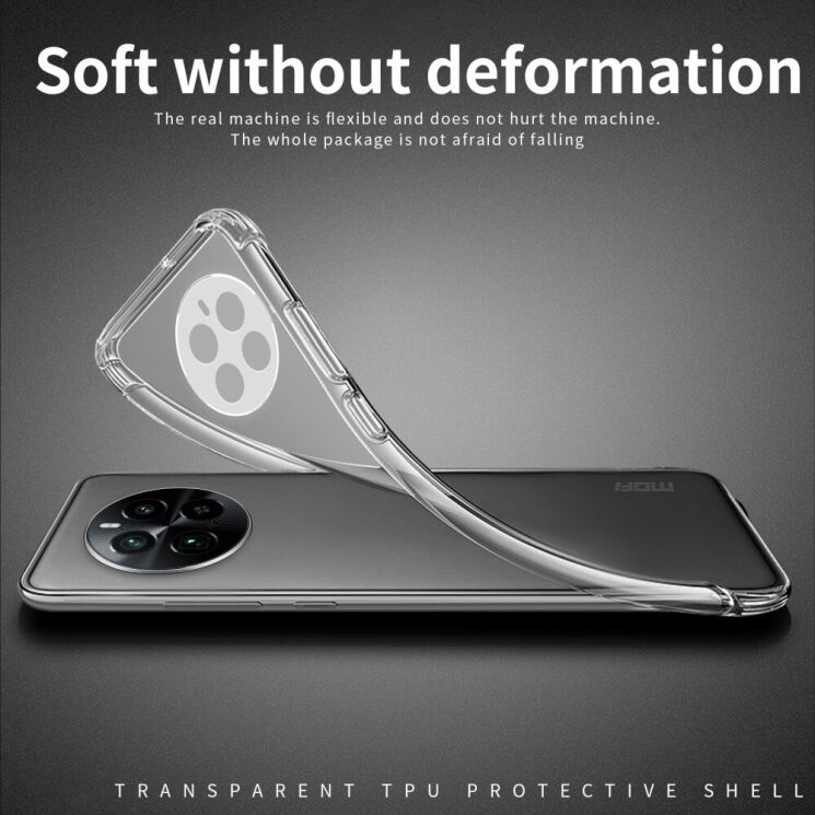 Силиконовый (TPU) чехол MOFI Thin Guard для Realme 12 / 12 Plus - Transparent: фото 4 из 11