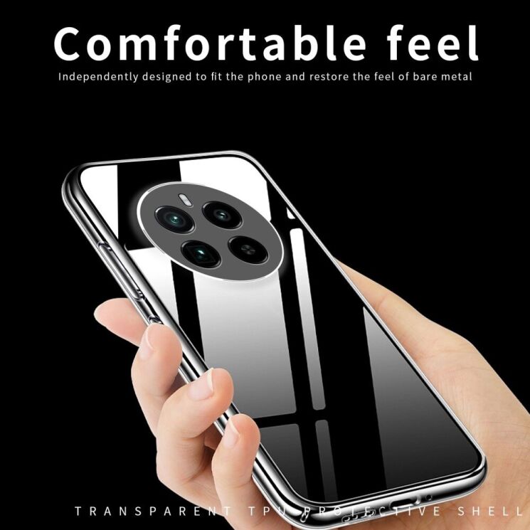 Силиконовый (TPU) чехол MOFI Thin Guard для Realme 12 / 12 Plus - Transparent: фото 8 из 11
