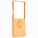Силиконовый (TPU) чехол с кольцом Deexe Color Shell (FF) для Samsung Galaxy Flip 8 - Orange (423529O). Фото 2 из 5