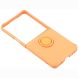 Силиконовый (TPU) чехол с кольцом Deexe Color Shell (FF) для Samsung Galaxy Flip 8 - Orange (423529O). Фото 4 из 5