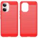 Силіконовий (TPU) чохол UniCase Carbon для Xiaomi Poco X8 Pro Max - Red (408922R). Фото 2 з 8