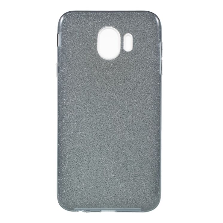 Силиконовый (TPU) чехол UniCase Glitter Cover для Samsung Galaxy J4 2018 (J400) - Black: фото 1 из 6