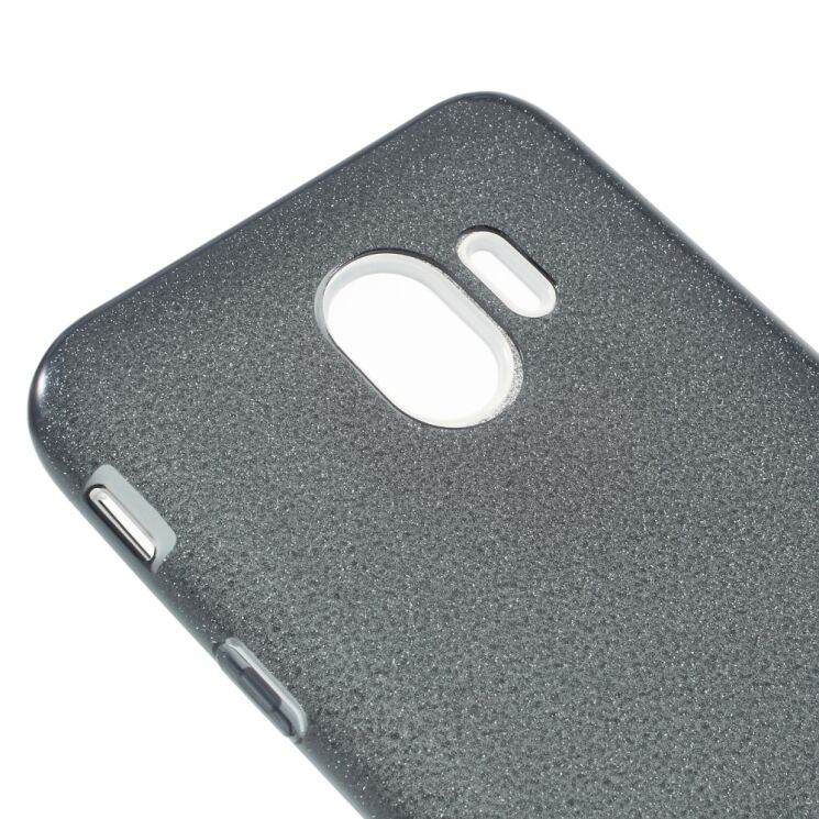 Силиконовый (TPU) чехол UniCase Glitter Cover для Samsung Galaxy J4 2018 (J400) - Black: фото 4 из 6