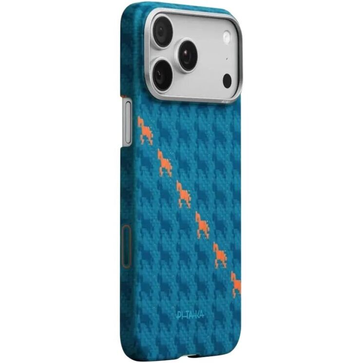 Ультратонкий чехол Pitaka Edge Case Happiness Rides для iPhone 17 Pro (HR1702P) - Indigo: фото 2 из 11
