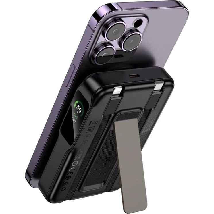 Внешний аккумулятор Hoco Q48 PD20W (10000mAh) + кабель Type-C+Lightning - Black (995590B) Внешний аккумулятор Hoco Q48 PD20W (10000mAh) + кабель Type-C+Lightning - Black: фото 4 из 9