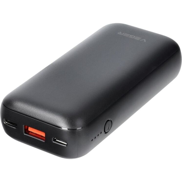 Внешний аккумулятор VEGER S10 PD20W + QC3.0 (10000mAh) - Black (995723B) Внешний аккумулятор VEGER S10 PD20W + QC3.0 (10000mAh) - Black: фото 2 из 7