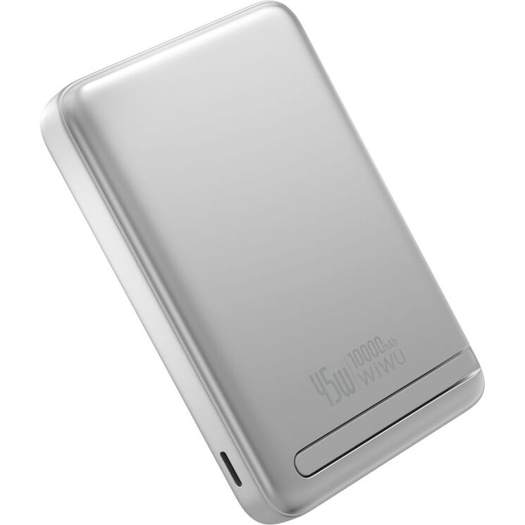 Внешний аккумулятор WiWU Wi-P090 45W (10000 mAh) - Silver: фото 4 из 11