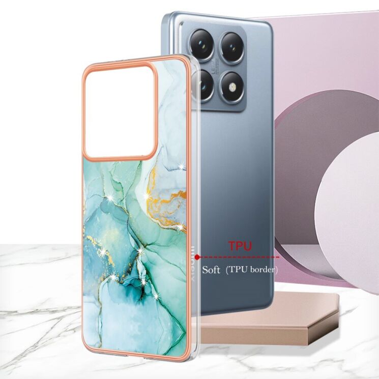 Захисний чохол Deexe Marble Case для Xiaomi 14T - Rose Gold: фото 6 из 6