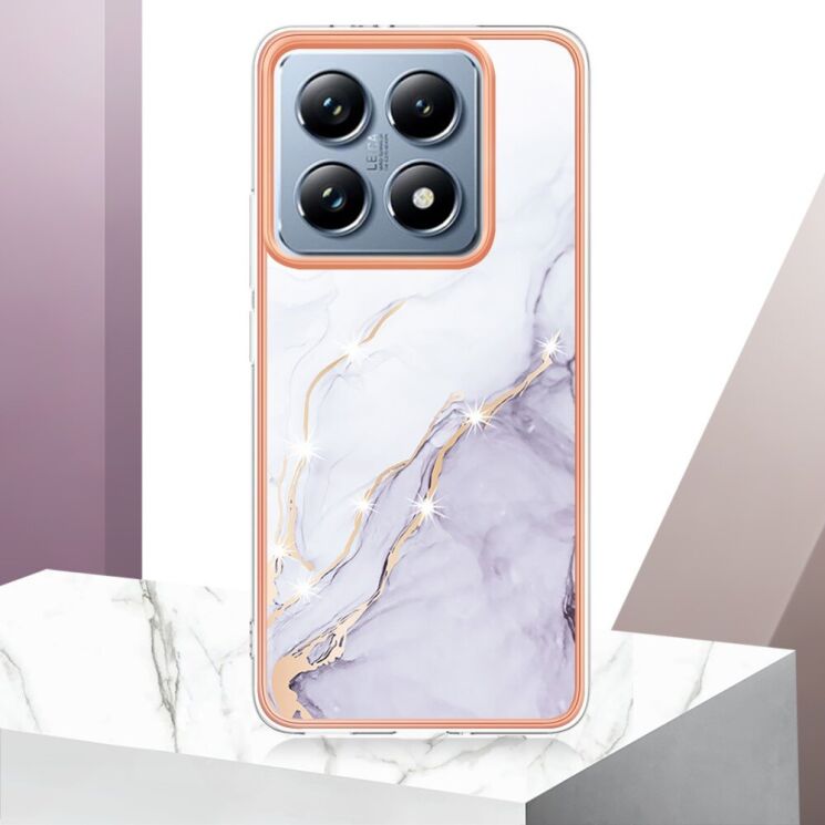 Захисний чохол Deexe Marble Case для Xiaomi 14T - Rose Gold: фото 5 из 6