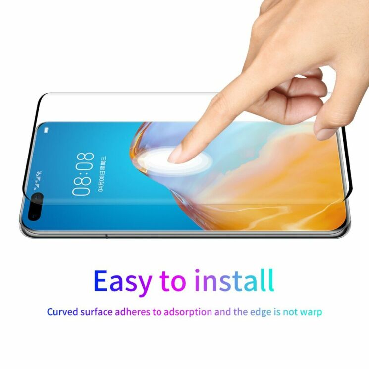 Защитная пленка ENKAY Full Curved для Huawei P40 Pro - Transparent: фото 6 из 8