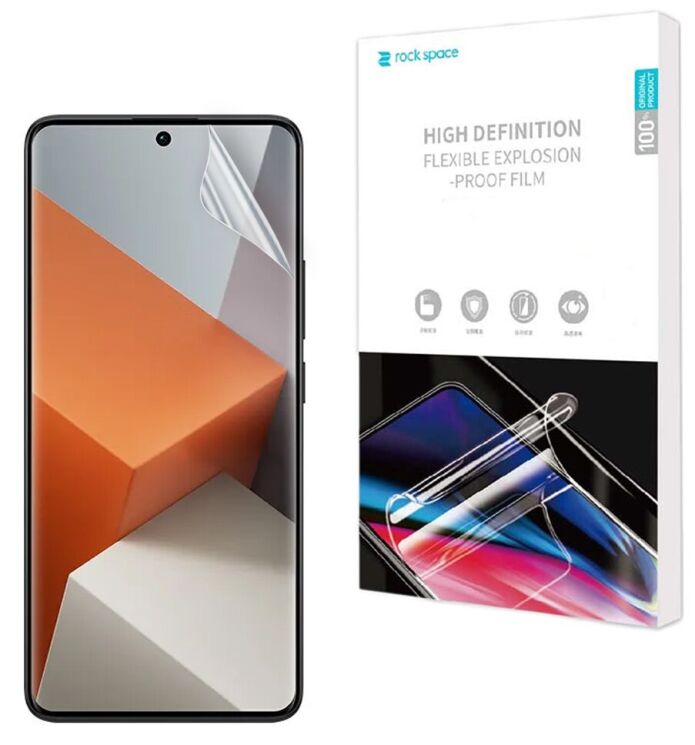 Защитная пленка на экран RockSpace Explosion-Proof SuperClear для Xiaomi Redmi Note 13 Pro+: фото 1 из 10