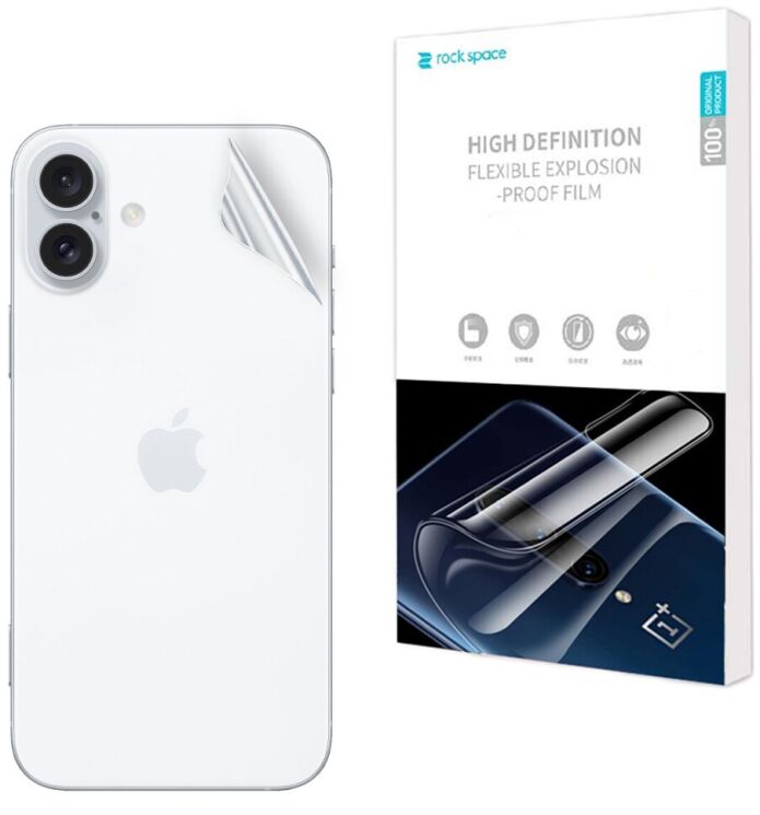 Захисна плівка на задню панель RockSpace SuperClear для Apple iPhone 16 Plus: фото 1 з 9