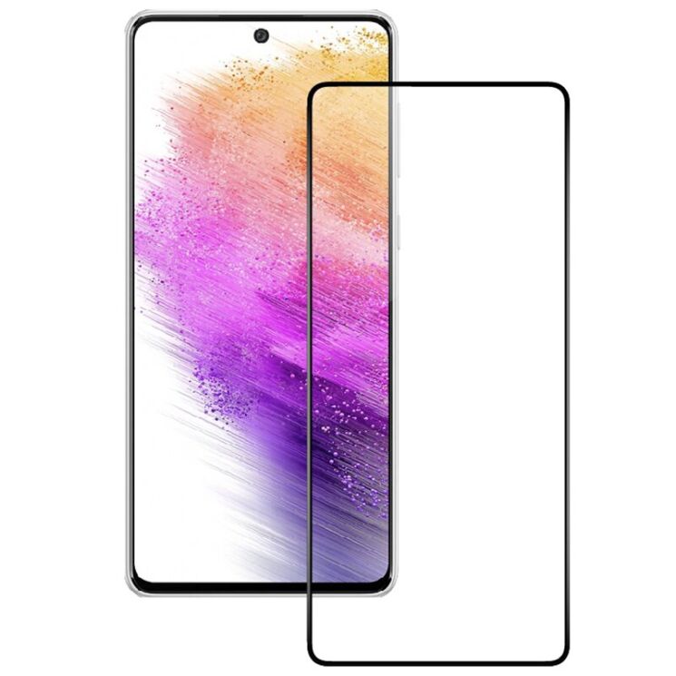 Защитное стекло ACCLAB Full Glue для Samsung Galaxy A73 (A736) - Black: фото 2 из 7