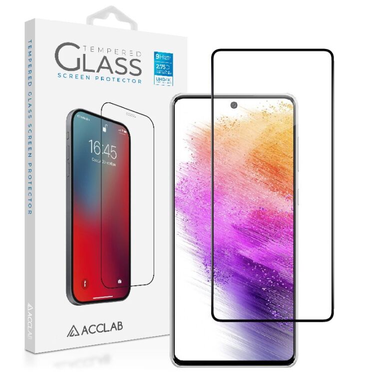 Защитное стекло ACCLAB Full Glue для Samsung Galaxy A73 (A736) - Black: фото 1 из 7