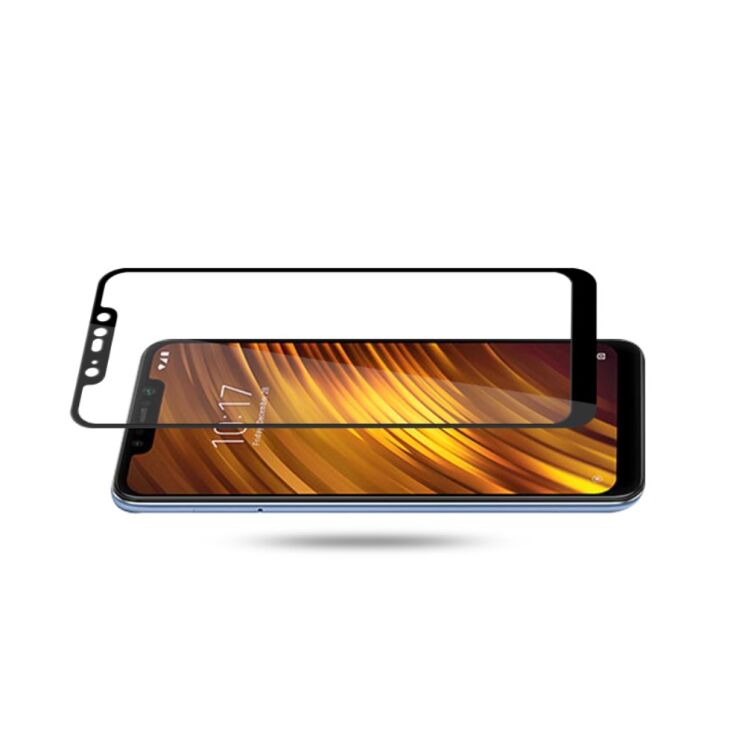 Захисне скло AMORUS Full Glue Tempered Glass для Xiaomi Pocophone F1 - Black: фото 2 з 3