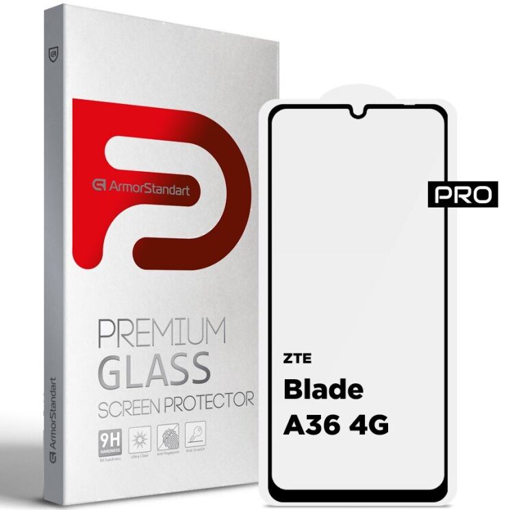 Защитное стекло ArmorStandart Pro 5D для ZTE Blade A36 - Black (402504B) Защитное стекло ArmorStandart Pro 5D для ZTE Blade A36 - Black: фото 1 из 7