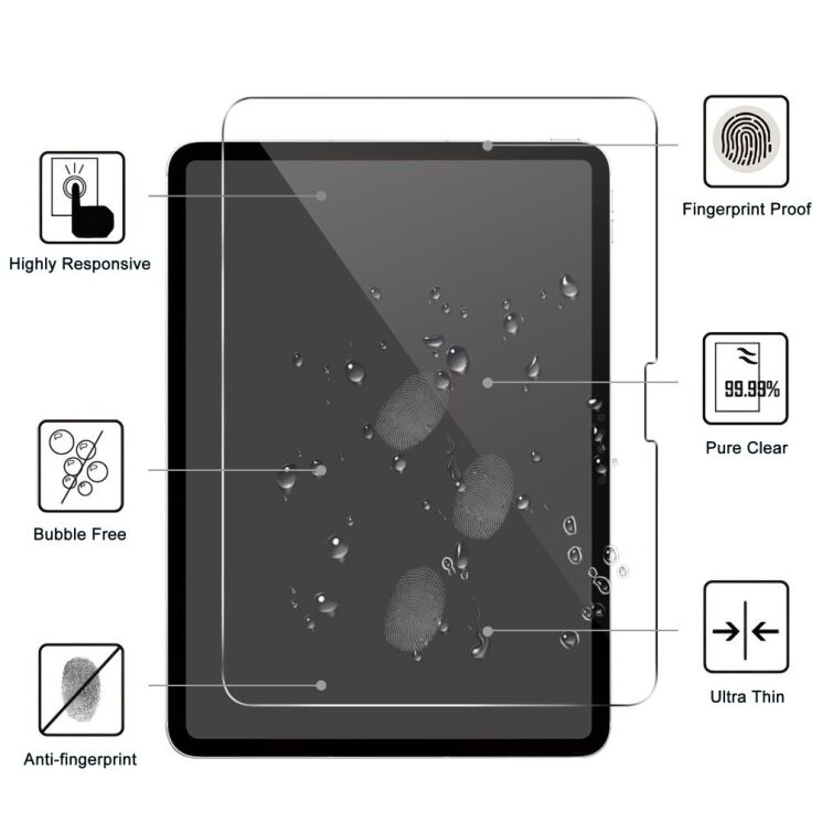 Защитное стекло Deexe Clear Glass для Apple iPad Pro 13 (2024) - Transparent: фото 2 из 3