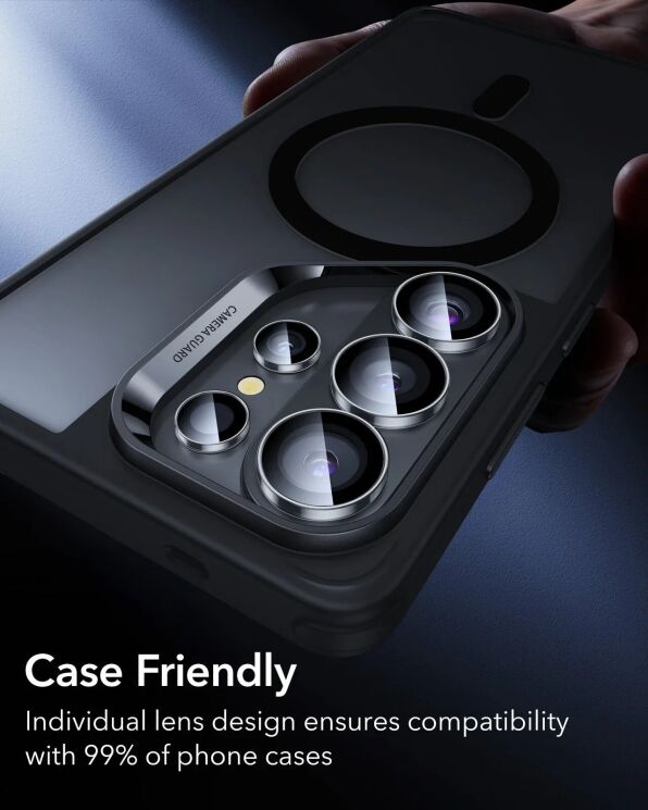 Защитное стекло ESR Camera Lens для Samsung Galaxy S26 Ultra (S948) - Black: фото 8 из 8