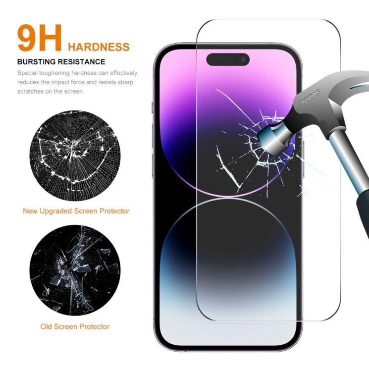 Защитное стекло HAT PRINCE 0.26mm для Apple iPhone 16 Pro: фото 2 из 8