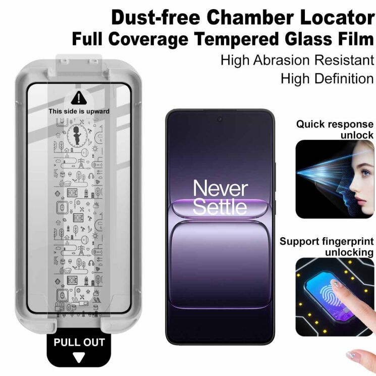 Захисне скло IMAK Easy Install Full Glue для OnePlus Nord 5 / Ace 5 Ultra - Black: фото 3 з 9