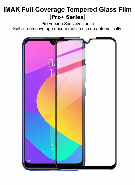 Защитное стекло IMAK Full Glue Cover для Xiaomi Mi A3 / Mi CC9e - Black: фото 7 из 14