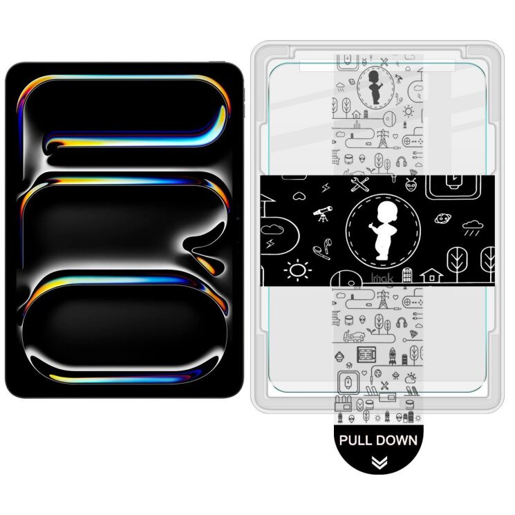 Защитное стекло IMAK H Install Glass для iPad Pro 13 M5/M4 (2025/2024): фото 2 из 9