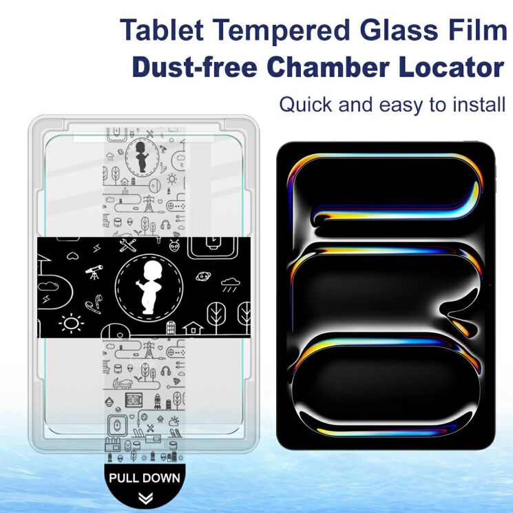 Защитное стекло IMAK H Install Glass для iPad Pro 13 M5/M4 (2025/2024): фото 3 из 9