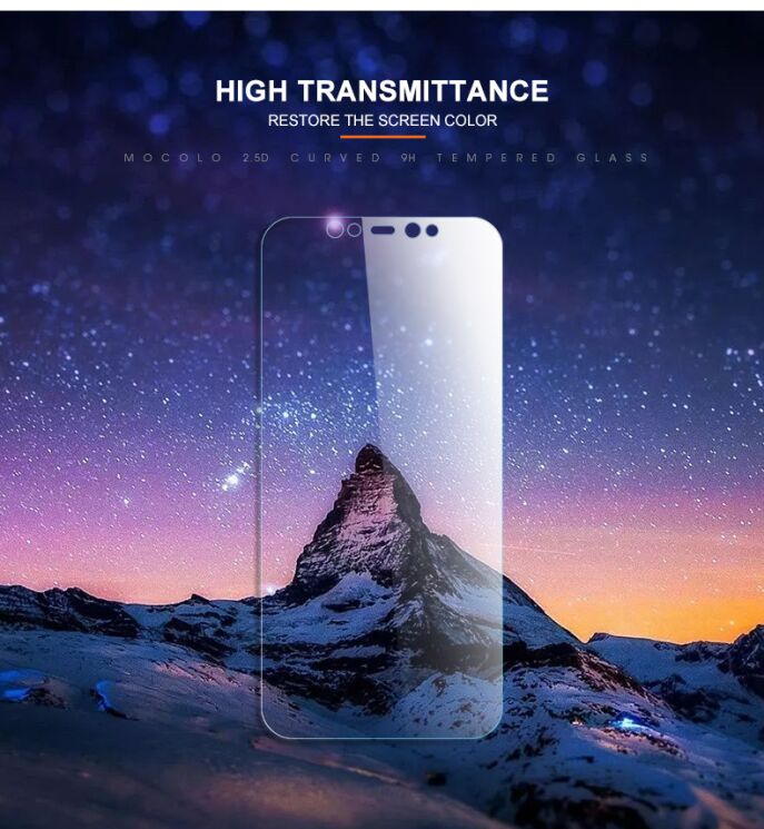 Захисне скло MOCOLO 2.5D Arc Edge для Xiaomi Mi 8 / Mi 8 Pro / Mi 8 Explorer Edition: фото 8 з 8