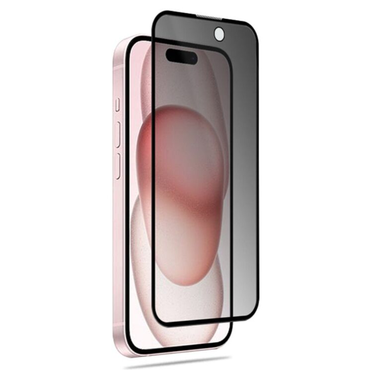 Захисне скло MOCOLO Anti-Spy для Apple iPhone 15 Plus - Black: фото 2 з 6