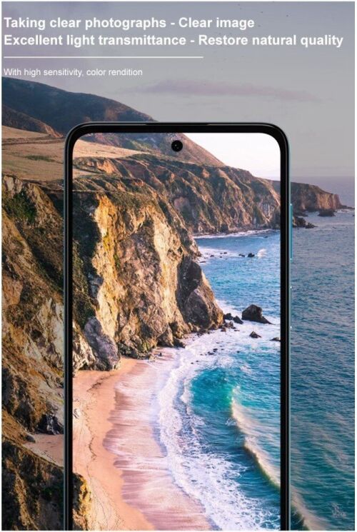Защитное стекло на камеру Imak Black Glass Lens для Motorola Moto G22 - Black: фото 11 из 14