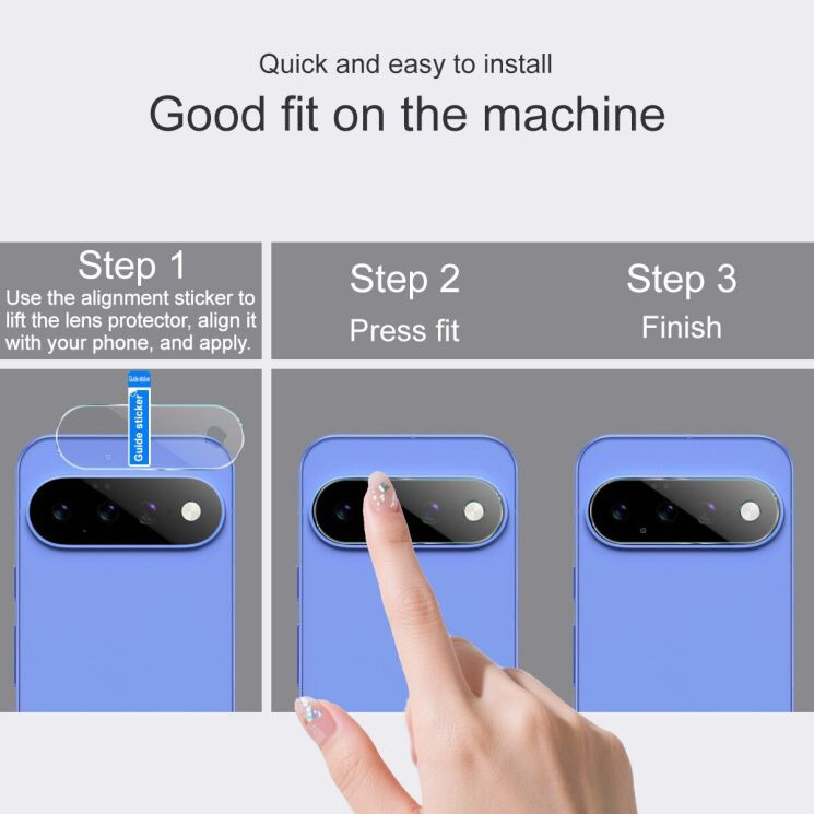 Защитное стекло на камеру IMAK Lens Protector для Google Pixel 11: фото 5 из 8
