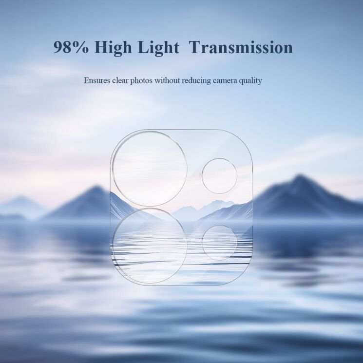 Защитное стекло на камеру LEREACH Camera Line Protector для OPPO Reno 16 F/FS - Black: фото 5 из 9
