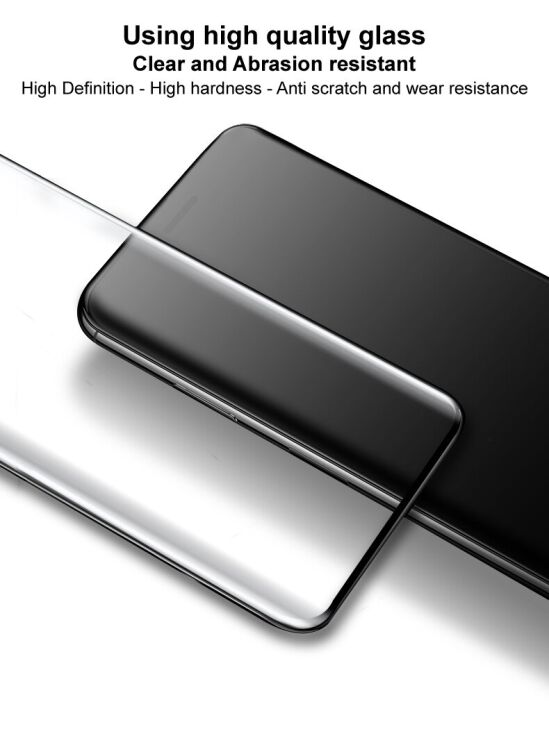 Захисне скло на зовнішній дисплей IMAK 3D Curved Side Glue для Motorola Razr 60 Ultra - Black: фото 7 з 11