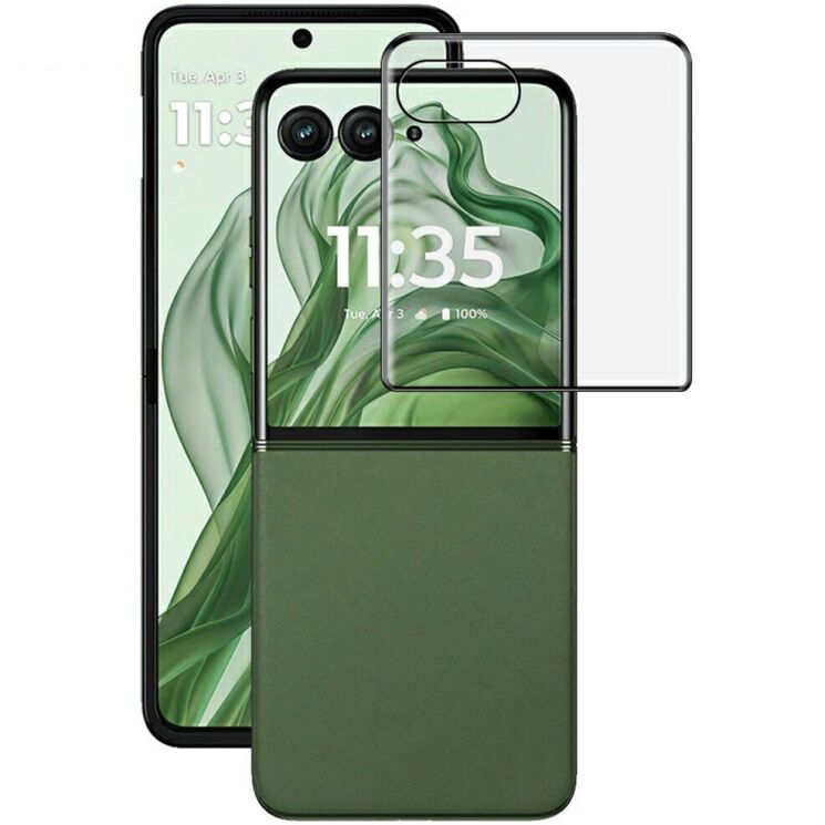 Захисне скло на зовнішній дисплей IMAK 3D Curved Side Glue для Motorola Razr 60 Ultra - Black: фото 1 з 11