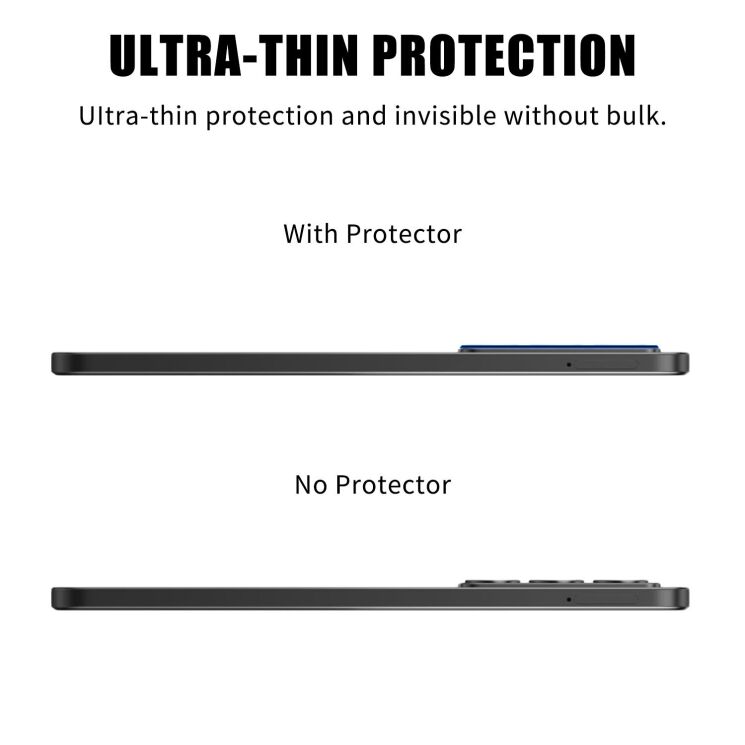 Защитное стекло на заднюю камеру Deexe Lens Protector для Realme C75: фото 3 из 5