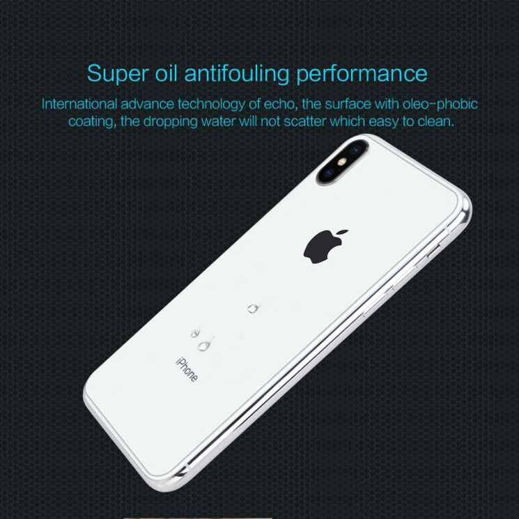 Защитное стекло на заднюю панель NILLKIN Amazing H для Apple iPhone XS Max: фото 14 из 20