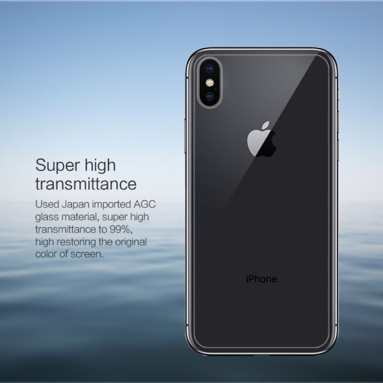 Защитное стекло на заднюю панель NILLKIN Amazing H для Apple iPhone XS Max: фото 12 из 20