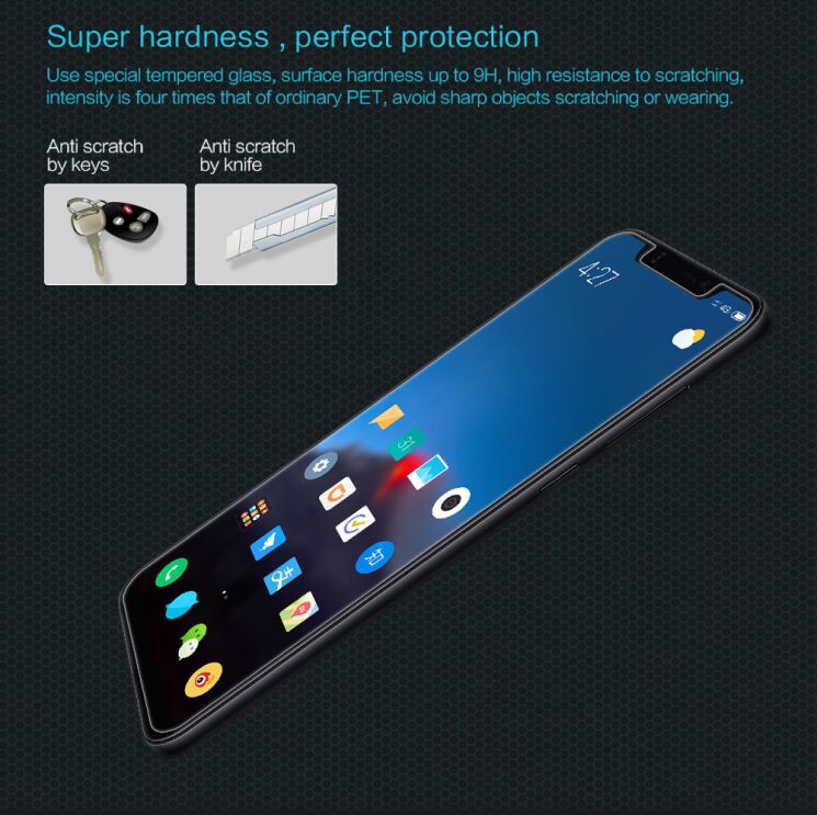 Защитное стекло NILLKIN Amazing H для Xiaomi Mi 8 / Mi 8 Pro / Mi 8 Explorer Edition: фото 3 из 9
