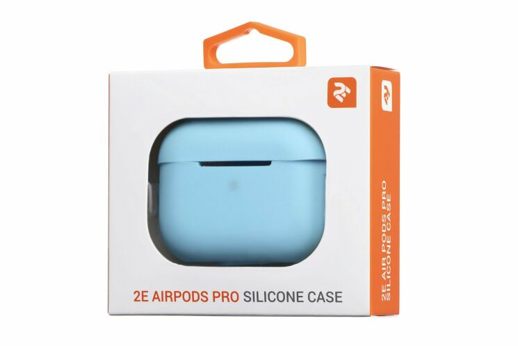 Захисний чохол 2E Pure Color Silicone (2.5mm) для Apple AirPods Pro - Blue: фото 4 з 4