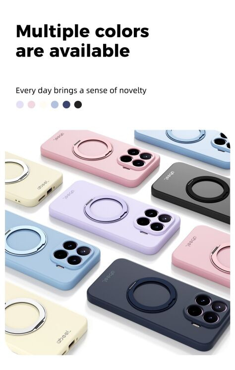 Захисний чохол ABEEL Lyra Skin Kickstand with MagSafe для Xiaomi 17T Pro - Sky Blue: фото 8 з 8
