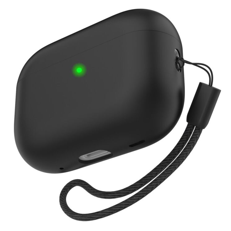 Захисний чохол AHASTYLE Silicone Case для AirPods Pro 2 - Black: фото 1 з 7