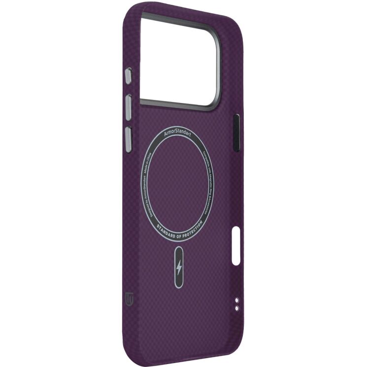 Захисний чохол ArmorStandart LikeCarbon2 MagCase для iPhone 18 Pro Max / 17 Pro Max - Dark Cherry (440333WR) Захисний чохол ArmorStandart LikeCarbon2 MagCase для iPhone 18 Pro Max / 17 Pro Max - Dark Cherry: фото 4 з 7