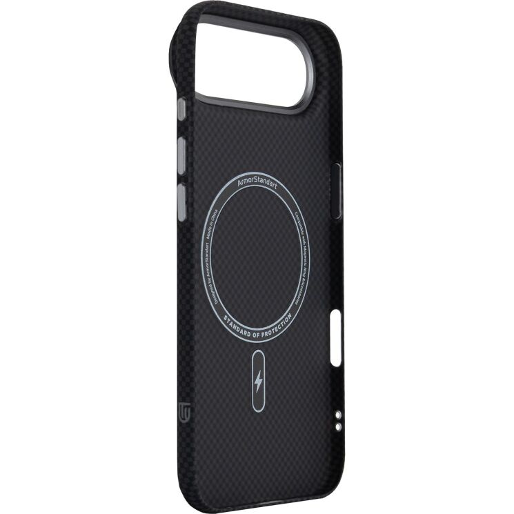 Захисний чохол ArmorStandart LikeCarbon2 MagCase для iPhone Air - Kevlar Black (390864B) Захисний чохол ArmorStandart LikeCarbon2 MagCase для iPhone Air - Kevlar Black: фото 4 з 8