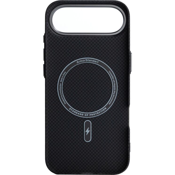 Захисний чохол ArmorStandart LikeCarbon2 MagCase для iPhone Air - Kevlar Black (390864B) Захисний чохол ArmorStandart LikeCarbon2 MagCase для iPhone Air - Kevlar Black: фото 2 з 8