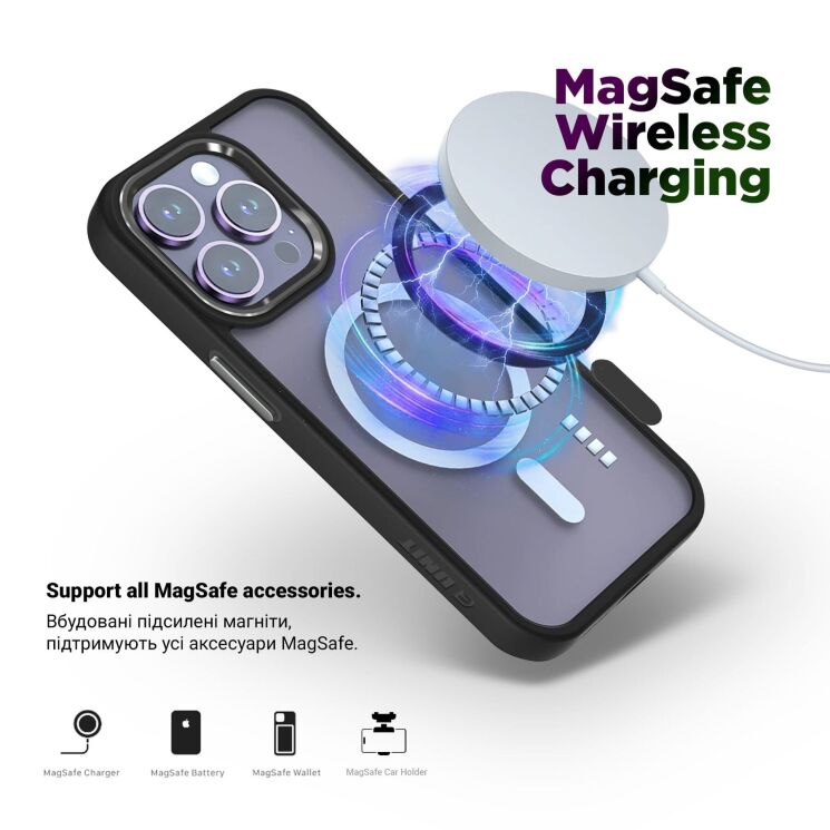 Захисний чохол ArmorStandart Unit MagSafe для Apple iPhone 15 - Black: фото 3 з 5