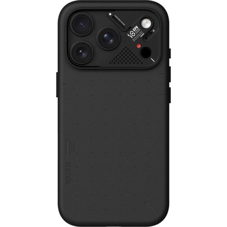 Захисний чохол AULUMU Particle Vegan Leather Case для iPhone 18 Pro Max / 17 Pro Max - Black: фото 1 з 10